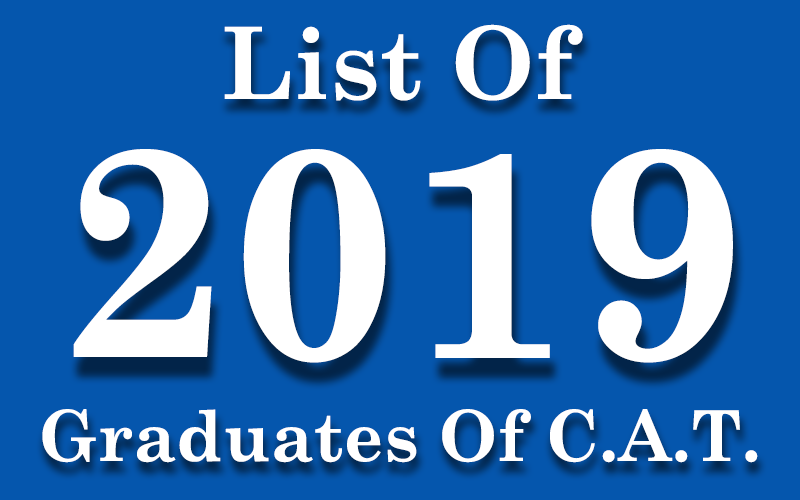 List of CAT Montessori Graduates of 2019