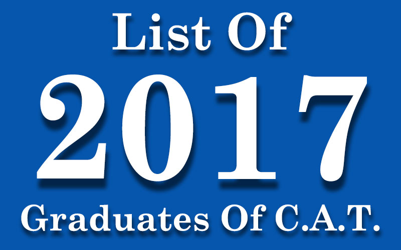 CAT List of Grads 2017