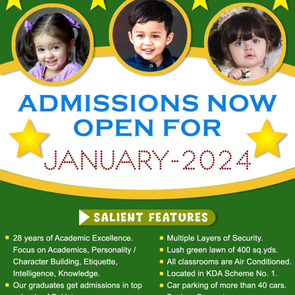 Admissions for January-2024 Session.