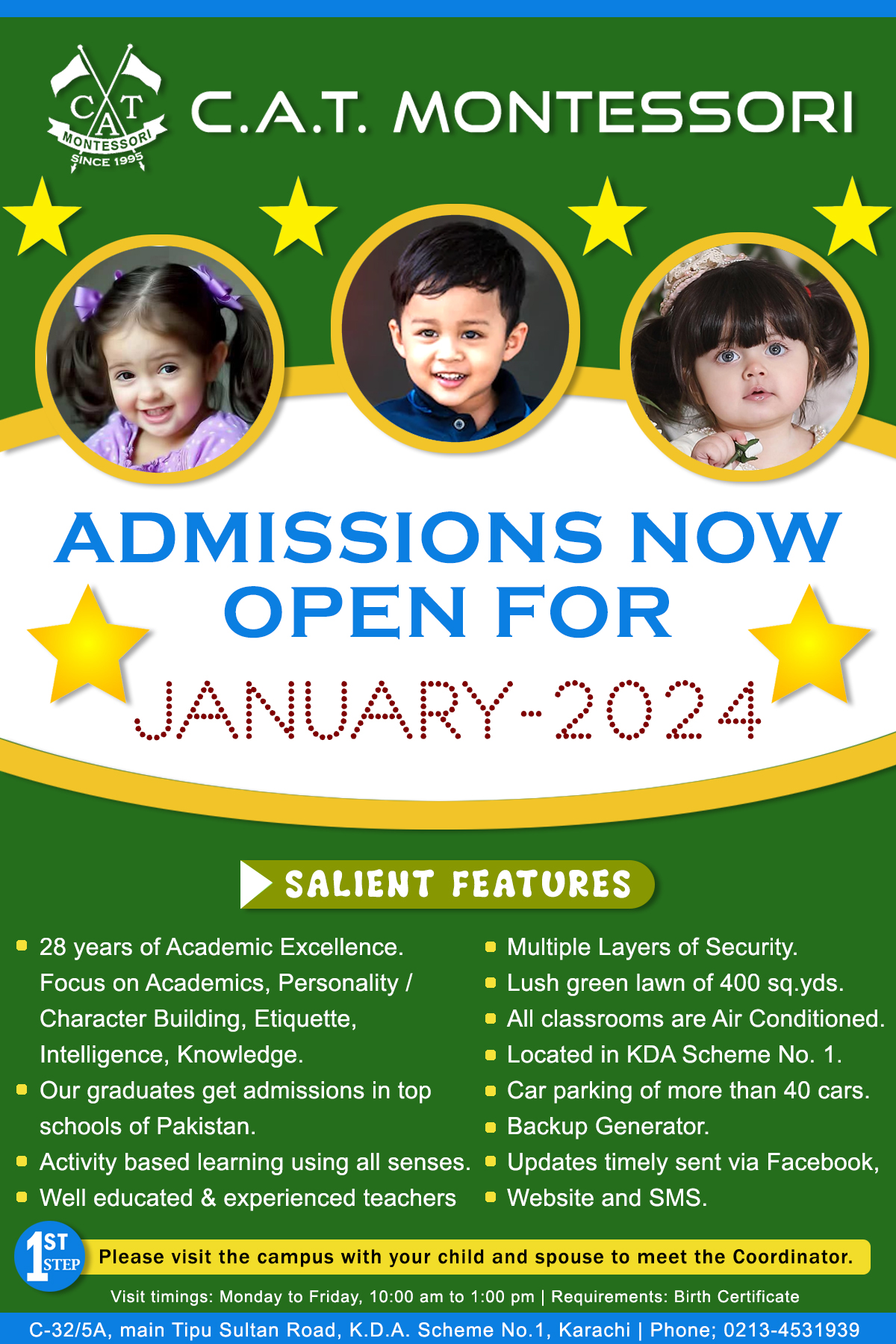 Admissions for January-2024 Session.