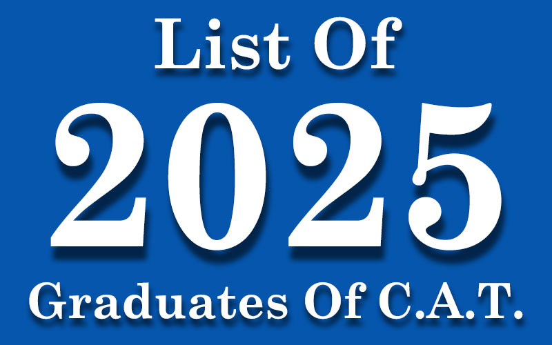 List of 2025 graduates of CAT Montessori.